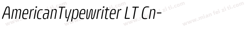 AmericanTypewriter LT Cn字体转换